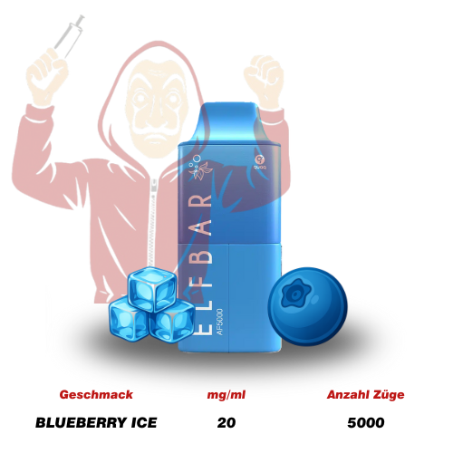 ELFBAR AF 5000 Blueberry Ice