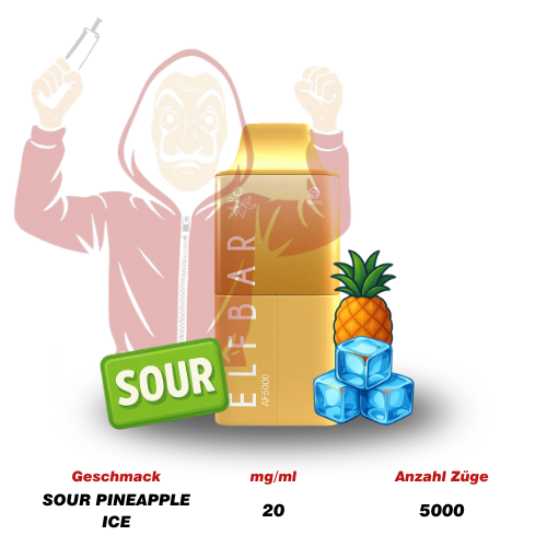 ELFBAR AF 5000 Sour Pineapple Ice