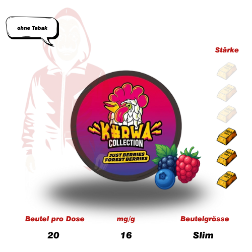 Kurwa Snus Just Berries Forest Berries