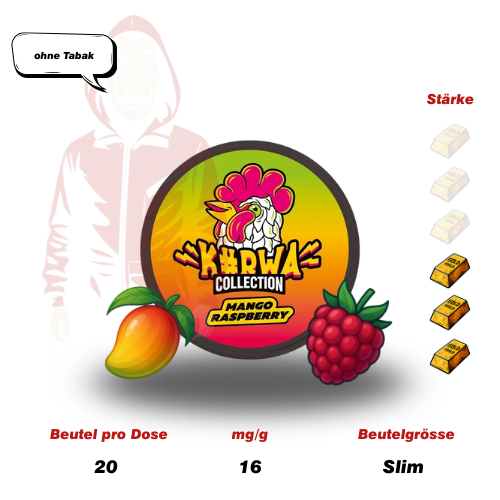Kurwa Snus Mango Raspberry