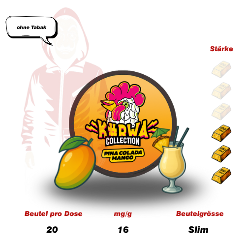 Kurwa Snus Pina Colada Mango