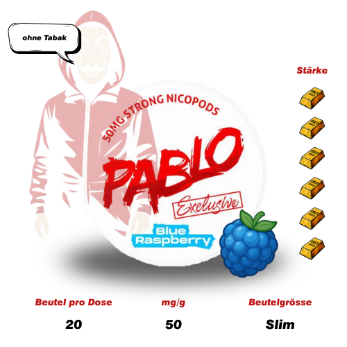 PABLO Exclusive Blue Raspberry