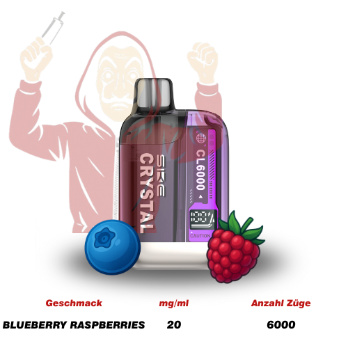 SKE Crystal CL6000 Starter Kit Blueberry Raspberries