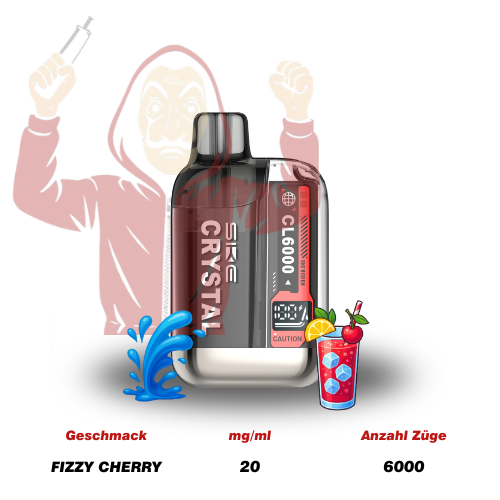 SKE Crystal CL6000 Starter Kit Fizzy Cherry
