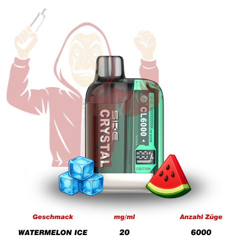SKE Crystal CL6000 Starter Kit Watermelon Ice