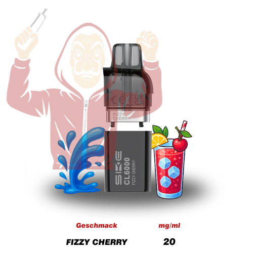 SKE Crystal CL6000 Pod Fizzy Cherry