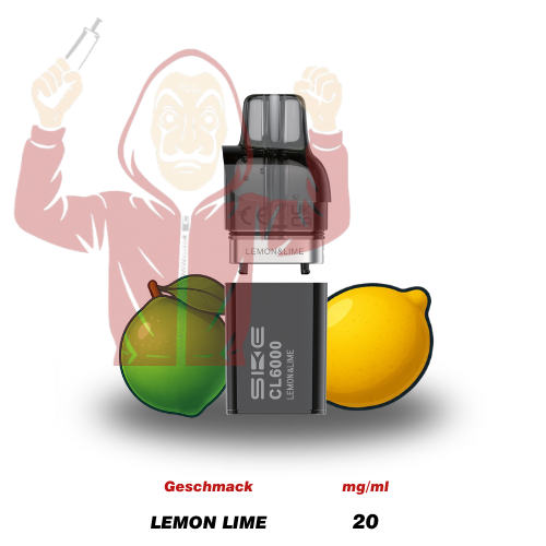 SKE Crystal CL6000 Pod Lemon Lime