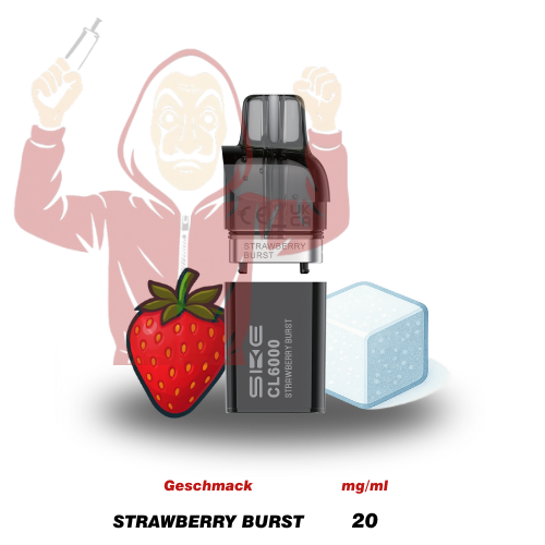 SKE Crystal CL6000 Pod Strawberry Burst