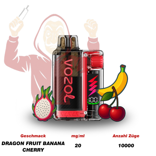 VOZOL Vista Kit Dragon Fruit Banana Cherry